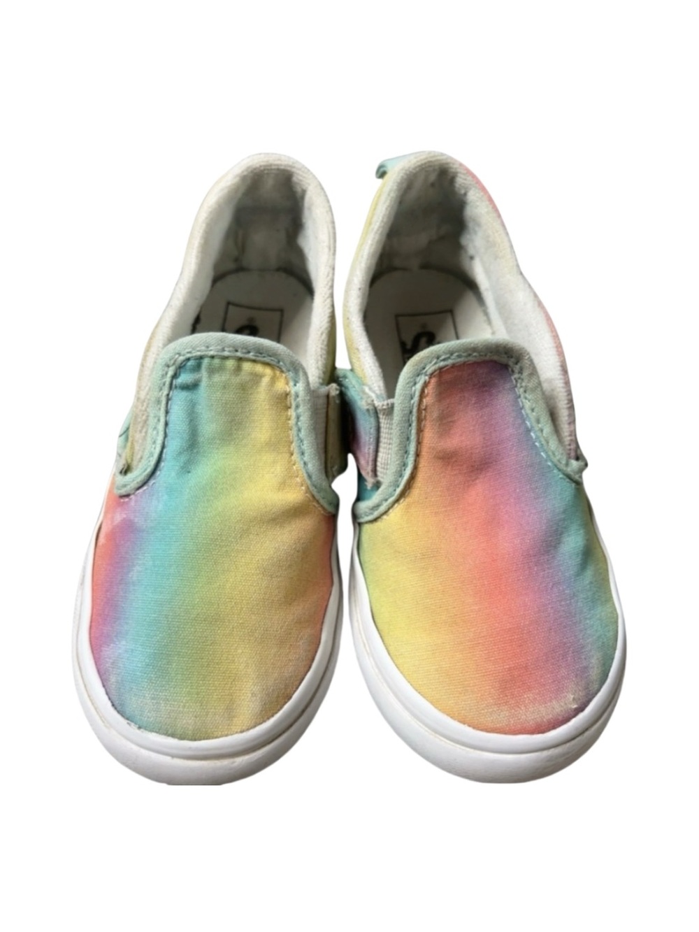 Vans Rainbow Toddler Slip-On Sneakers Size 10